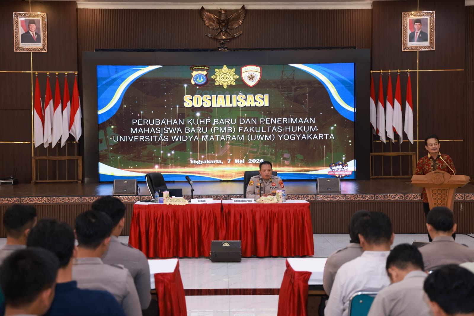 Fakultas Hukum UWM Perkuat Sinergi dengan Polda DIY melalui Sosialisasi KUHP Nasional