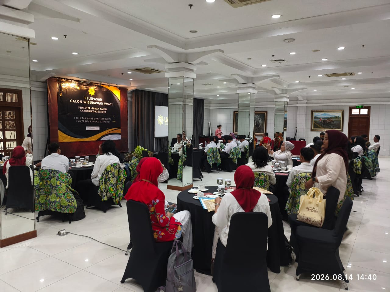 Pelepasan 24 Calon Wisudawan Fakultas Sains dan Teknologi Tekankan Pentingnya Integritas dan Peran Alumni