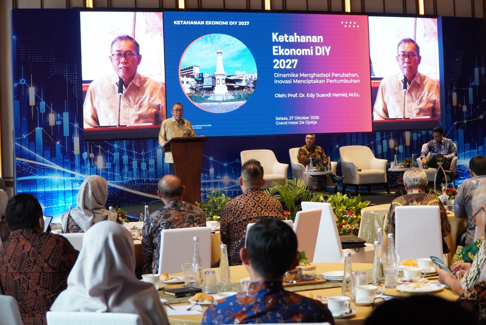 Prof. Edy: Pertumbuhan Ekonomi DIY 5,75 Persen, Pemerataan Jadi Tantangan 2027